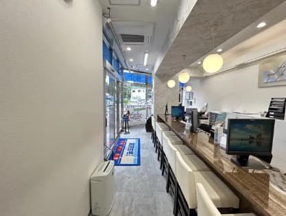 カウンターでゆっくり部屋探し