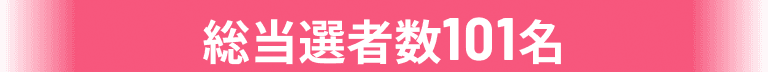 当選者数101名